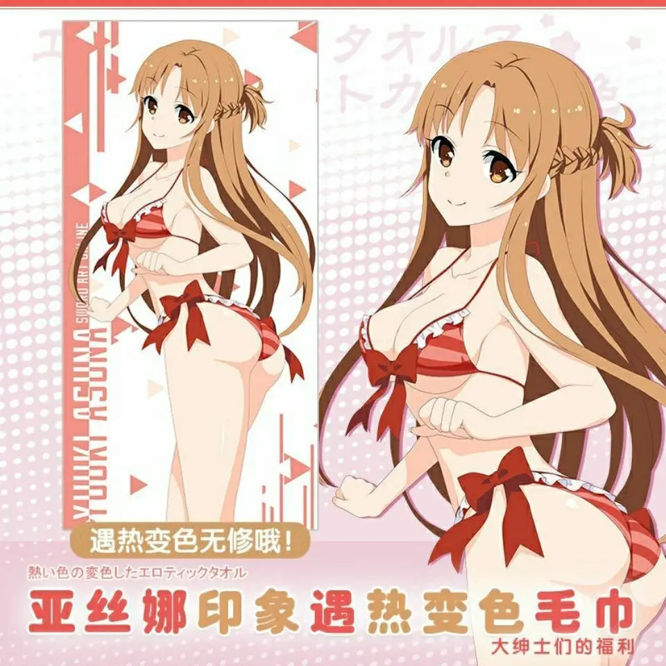 Cartoon Towels Temperature Change Color Change Trickster Joke Magic Towel Creative Gifts