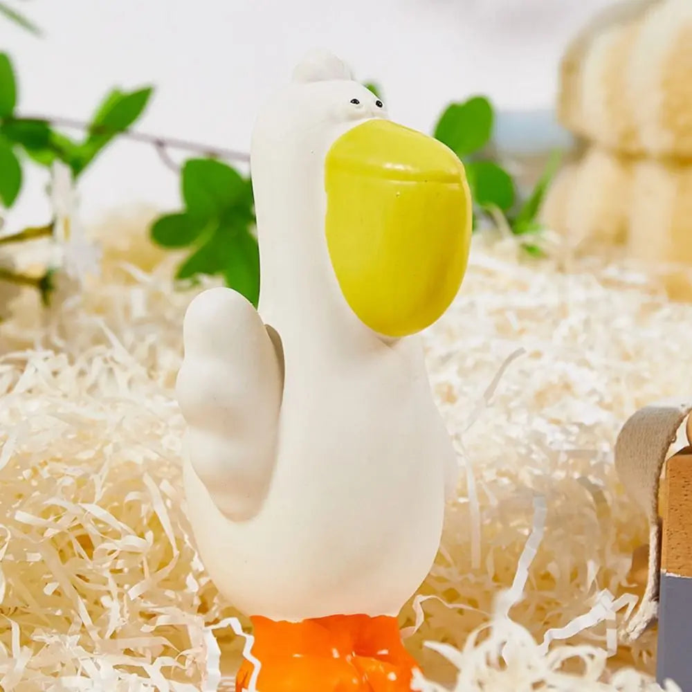 Pet Supplies Cartoon Pet Latex Toys Pelican Shape Washable Dog Chew Toys Bite Resistant Interactive Dog Toys Training