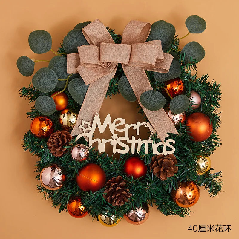 Christmas Decorations Creative Wreath Ornaments Scenic Displays Shop Window Decorations Door Hangings Wall Decorations Reindeer