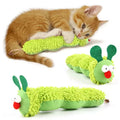 Pet Supplies Caterpillar Shaped Plush Cat Toy Contains Catnip Self Pleasure Boredom Relief Interactive Play