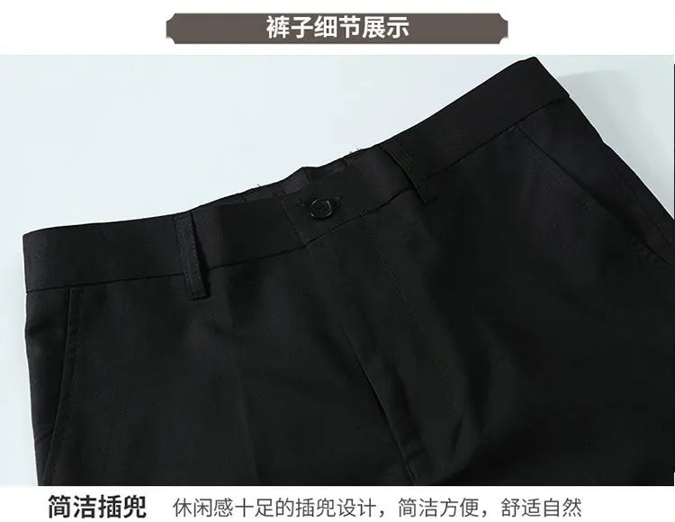 Men's suit for young and middle-aged business, casual, fashionable and stylish, stand-up collar single, Korean version of Zhongs