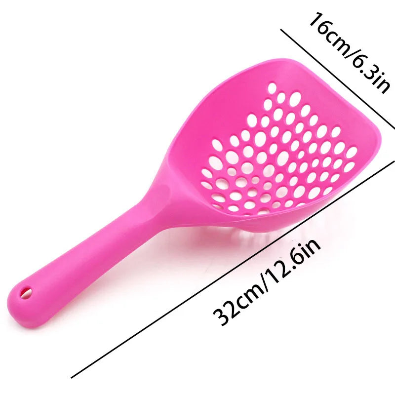 Large Cat Litter Scoop Long Handle Deep Shovel Pet Cleaning Tool for Cat Litter Box Easy Sifting Durable Pet Supplies