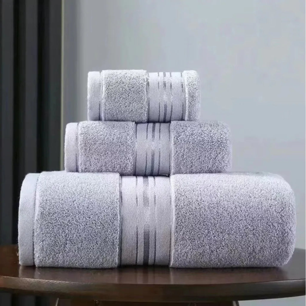 Bathroom Face Towel for Household 3 Towels Absorbent Towel Pure Cotton Quick Absorbent Soft Quick Dry Thickened Face Towel