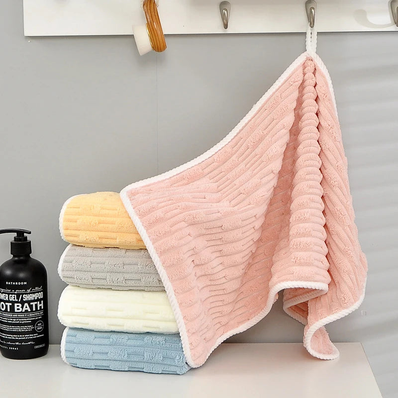 Towel bath towel two sets of soft absorbent bath with adult wrap thickened quick dry coral velvet for home