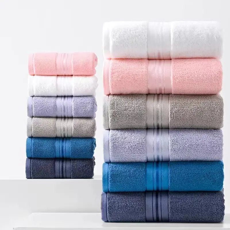 Bathroom Face Towel for Household 3 Towels Absorbent Towel Pure Cotton Quick Absorbent Soft Quick Dry Thickened Face Towel