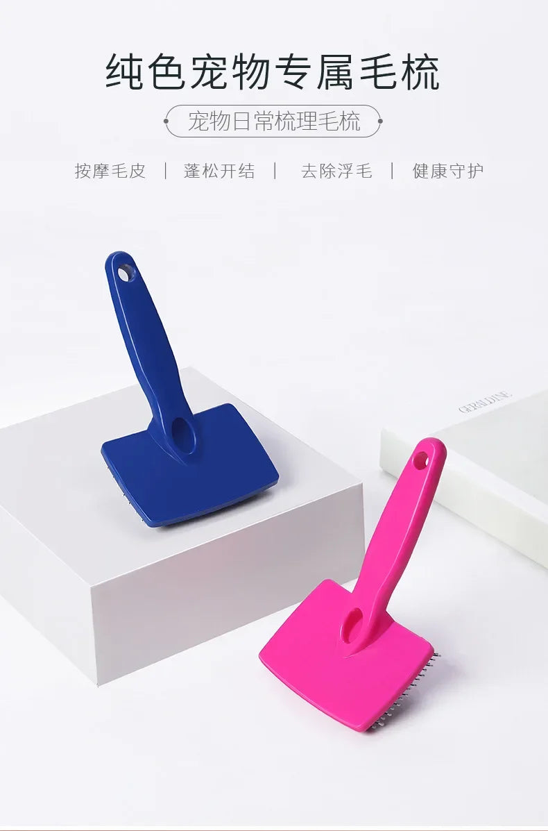 Pet Grooming Dog Supplies, Pet Hair Remover Brush, Cats Fur Cleaning, Stainless Non - Slip, Flea Chihuahua, Needle Combs Massage