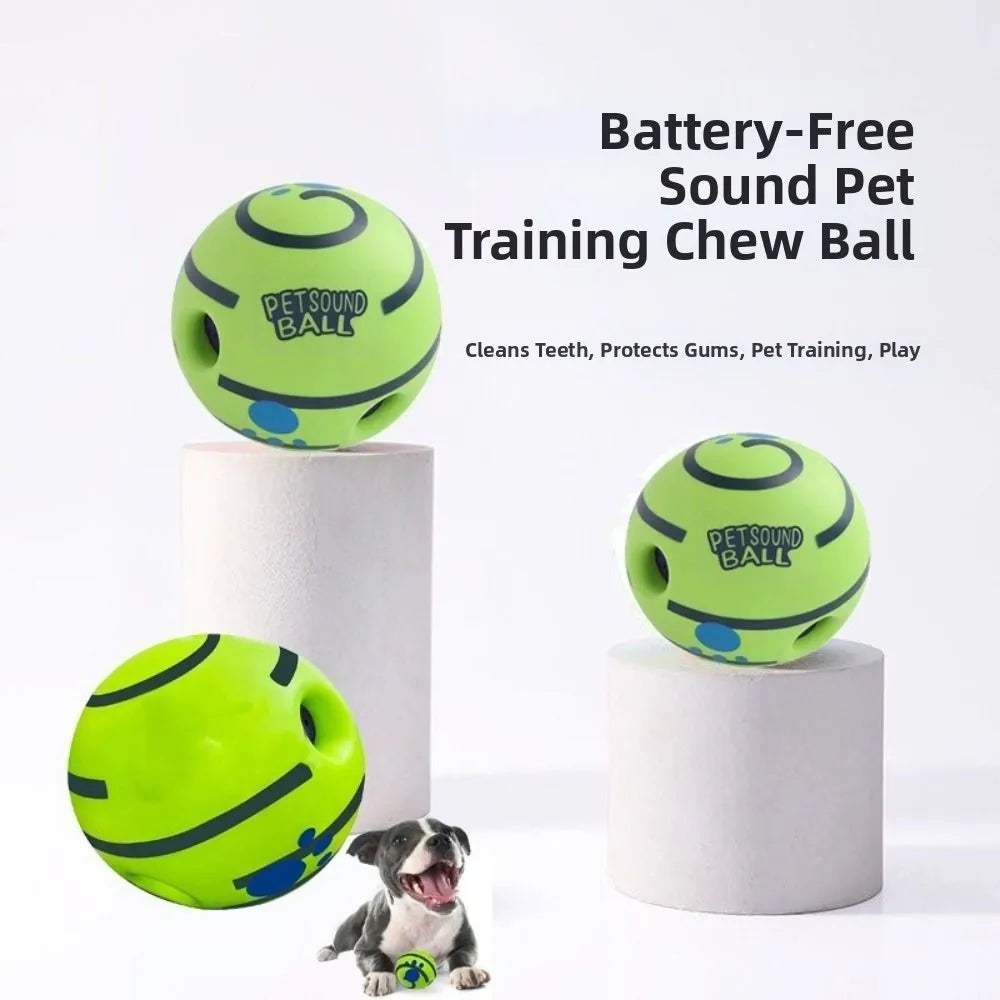 Pet Supplies Durable Dog Ball Interactive Bite-resistant Squeaky Dog Fun Sounds Wear-resistant Puppy Wrestling Pets Play