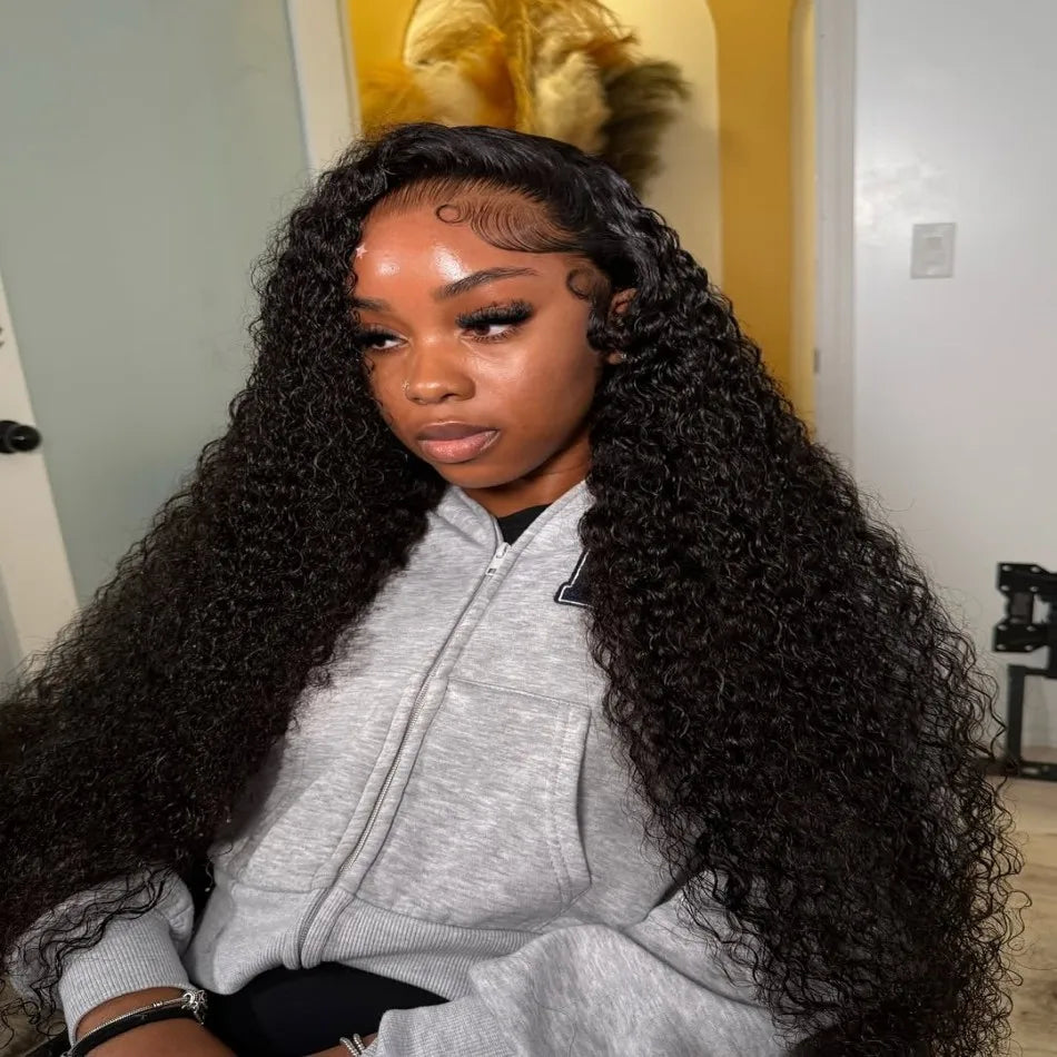 30 Inch Deep Wave Lace Frontal Wig 13X6 Hd Curly Brazilian Human Hair Lace Front Wigs For Women Water Wave Pre Plucked Lace Wigs