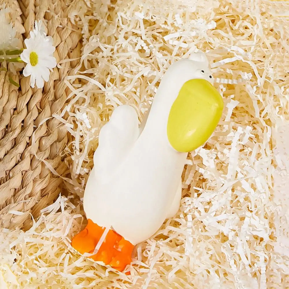 Pet Supplies Cartoon Pet Latex Toys Pelican Shape Washable Dog Chew Toys Bite Resistant Interactive Dog Toys Training