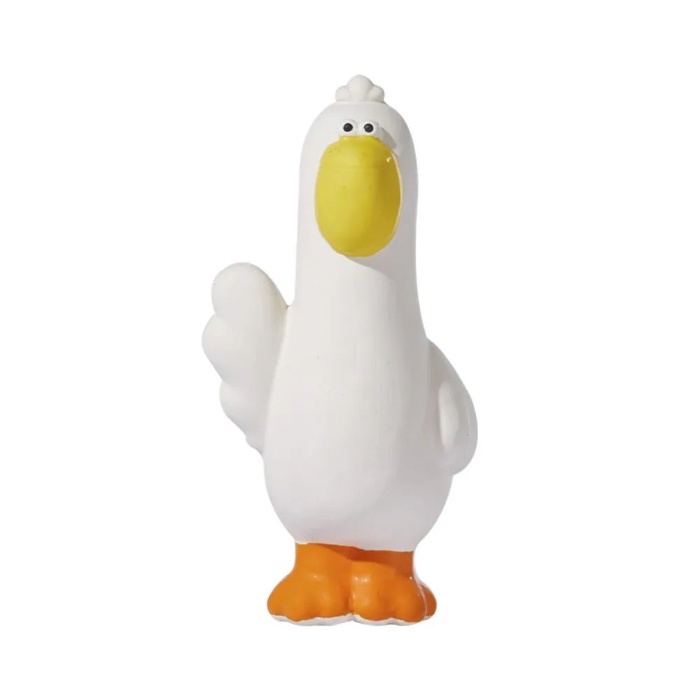 Pet Supplies Cartoon Pet Latex Toys Pelican Shape Washable Dog Chew Toys Bite Resistant Interactive Dog Toys Training
