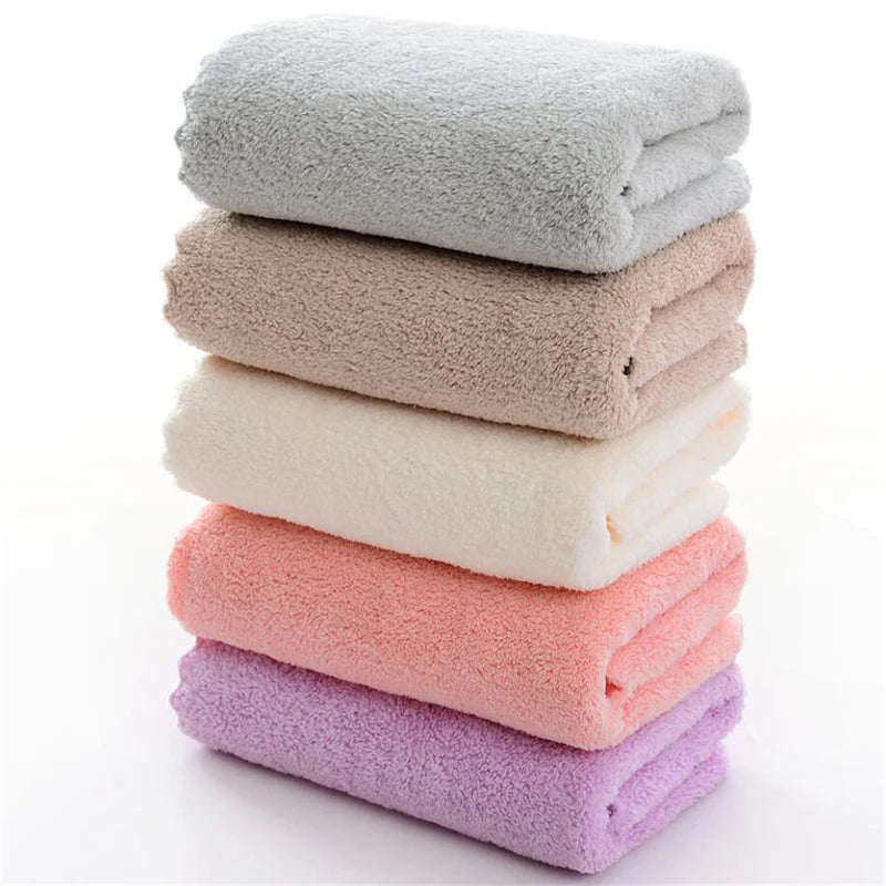Towel Bathroom Men Women Soft Terry Gift For Adults Super Absorbent Cloth For Home  Solid ColorSkin Friendly Towel
