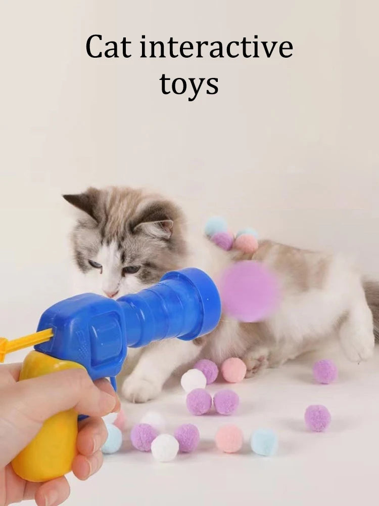 Pet Supplies Cat Toys Interactive Cat Self-Entertainment Toy Gun Cat Toy Launcher Gun Cat and Dog Supplies