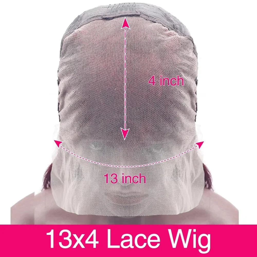 200 Density Burgundy 13x6 HD Lace Frontal 100% Human Hair Wig 99j Body Wave 13x4 Lace Front Wigs Human Hair Brazilian Lace Wigs