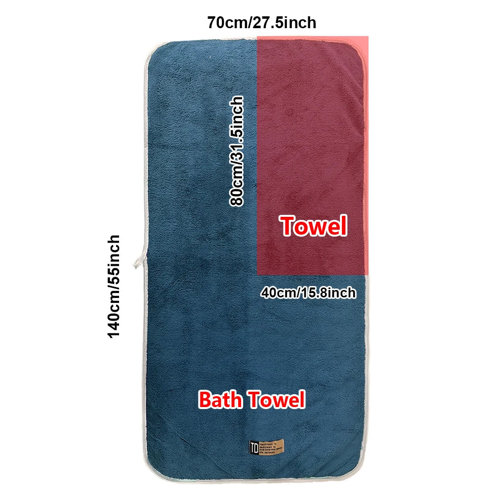 Luxurious Style Bath Towel and towel, Very Absorbent, Not Easy to Shed And Fade, Essentials, Suitable for Family And Friends