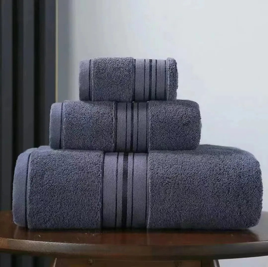 Bathroom Face Towel for Household 3 Towels Absorbent Towel Pure Cotton Quick Absorbent Soft Quick Dry Thickened Face Towel