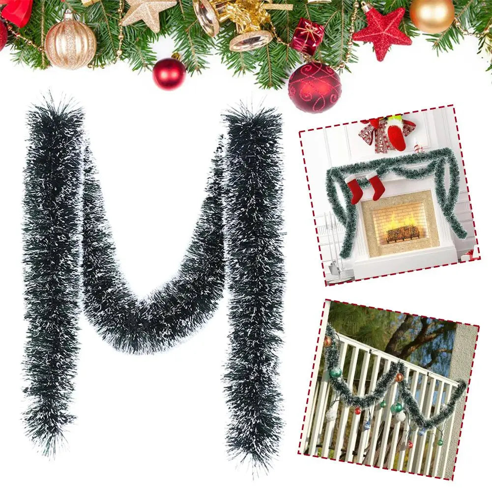 Christmas Hanging Ornaments Christmas Garland Decoration Tree Ribbon Decor Ornament Party Decor Christmas Colored Stripes