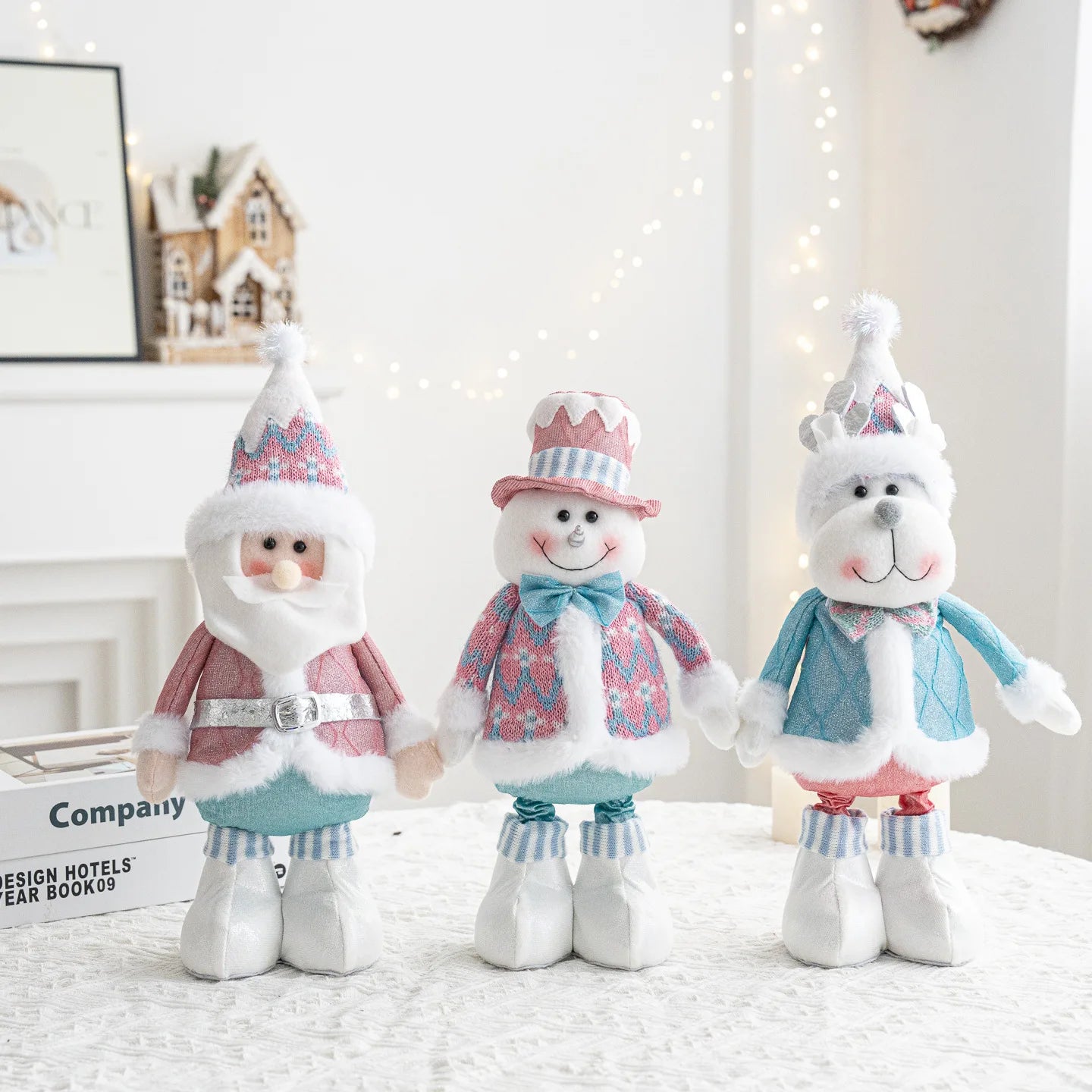 Christmas decorations - Santa Claus, snowmen, and reindeer, holiday decorations for Christmas, birthday parties, and holidays