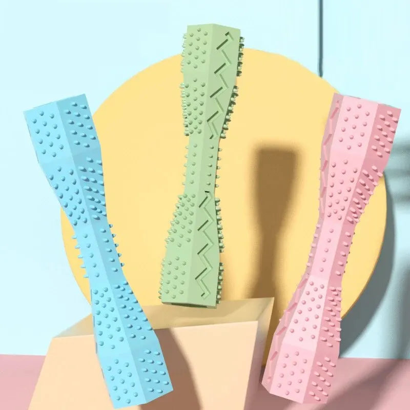 1PC Pet Supplies Dog Chew Toy Pet Chew Leaky Toy TPR Material Dog Toothbrush Grinding Teeth Cleaning Stick