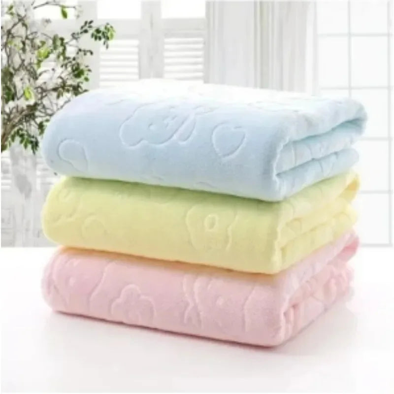 Embossed Towels Set  Quick Drying Towels Bath Towels Absorbent Soft and Comfortable Bathrobes Ultra-fine Fiber Towels Bathroom