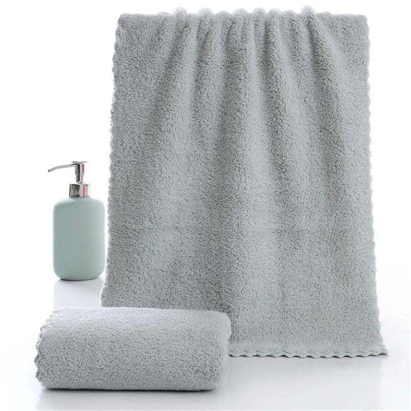 Towel Bathroom Men Women Soft Terry Gift For Adults Super Absorbent Cloth For Home  Solid ColorSkin Friendly Towel