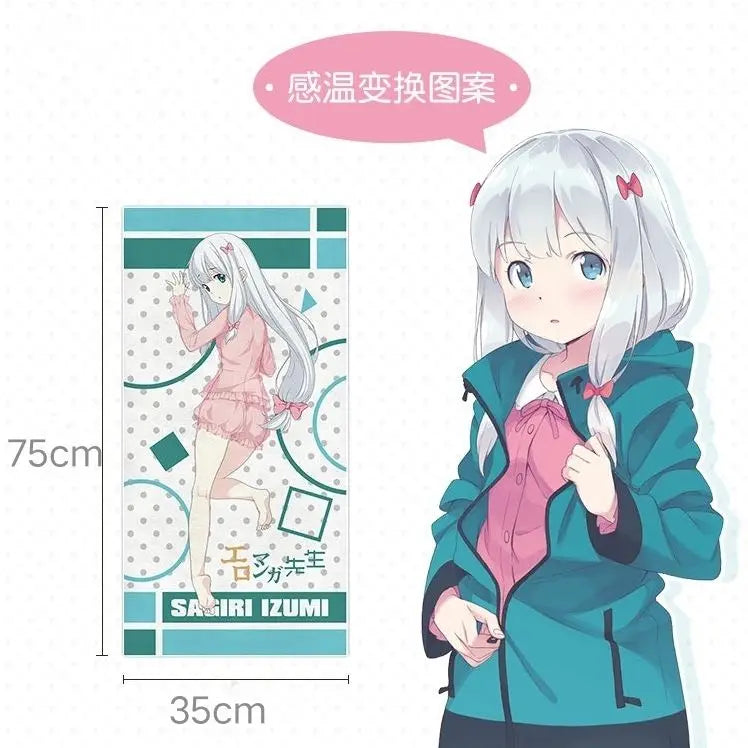 Cartoon Towels Temperature Change Color Change Trickster Joke Magic Towel Creative Gifts