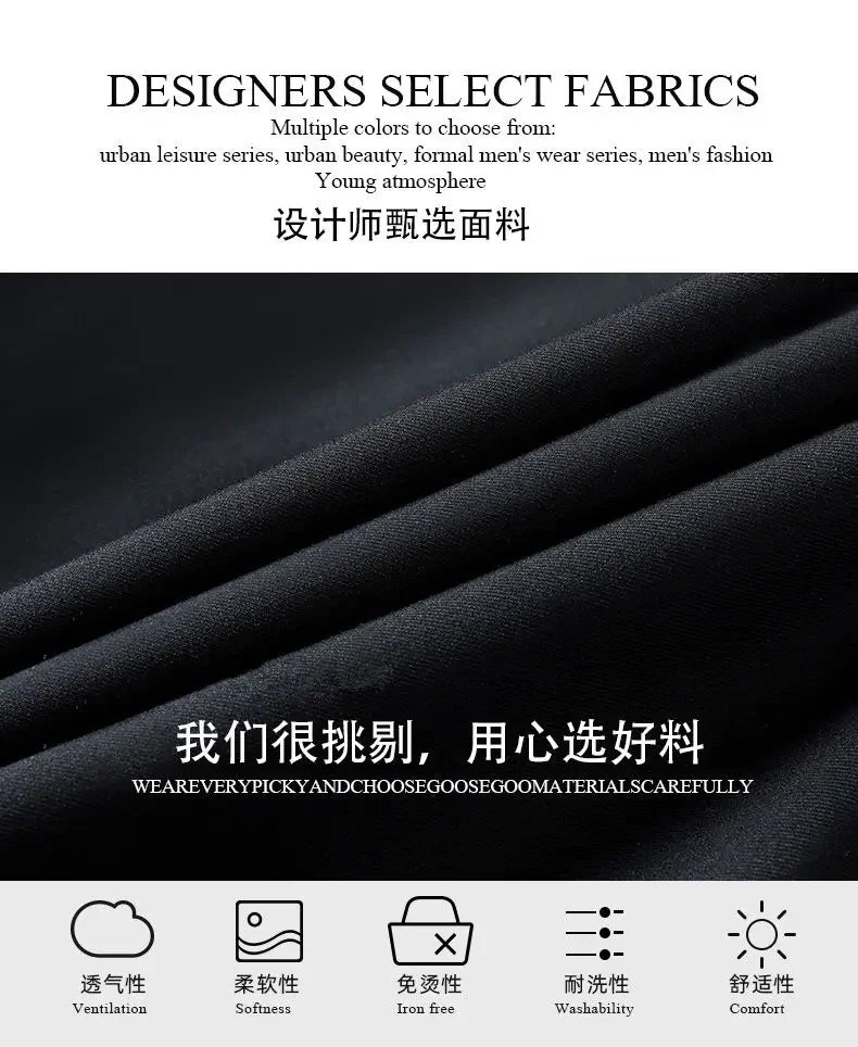Suits for Men Korean Fashion Long Sleeve Slim Fit Wedding Business Blazer Black Professional Formal Suit Pants Sets Ropa Hombre