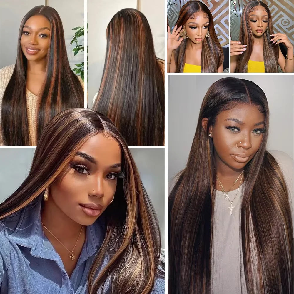 Straight HD Lace Front Wigs Human Hair FB30 13x4 13x6 Transparent Lace Frontal Wigs For Women Highlight Brazilian Lace Wigs