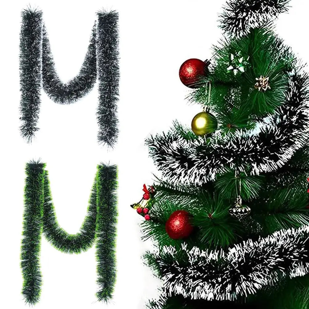 Christmas Hanging Ornaments Christmas Garland Decoration Tree Ribbon Decor Ornament Party Decor Christmas Colored Stripes