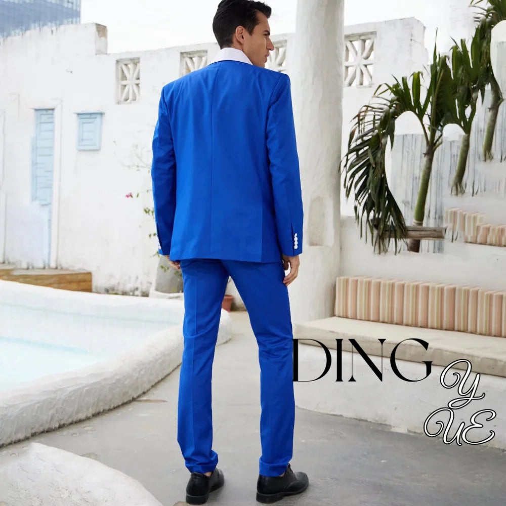 Men 3 Piece Suit Mens Tuxedo Suit for Men Slim Fit Suits One Button Shawl Lapel Wedding Suit Tuxedos trajes para hombre