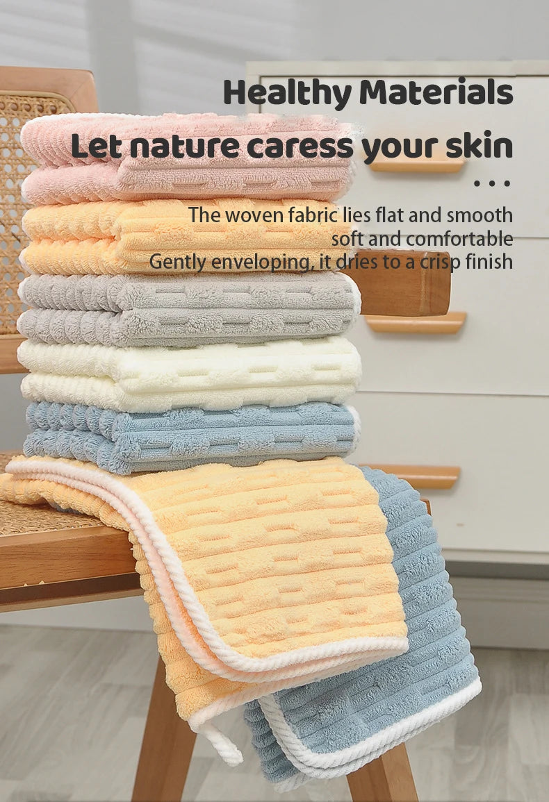 Towel bath towel two sets of soft absorbent bath with adult wrap thickened quick dry coral velvet for home