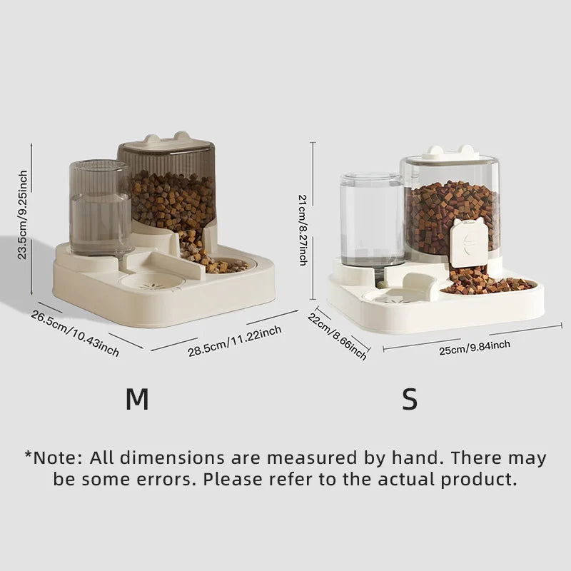 Pet large-capacity feeder integrated automatic water dispenser cat food bowl dog feeding bowl cat bowl dog bowl pet supplies