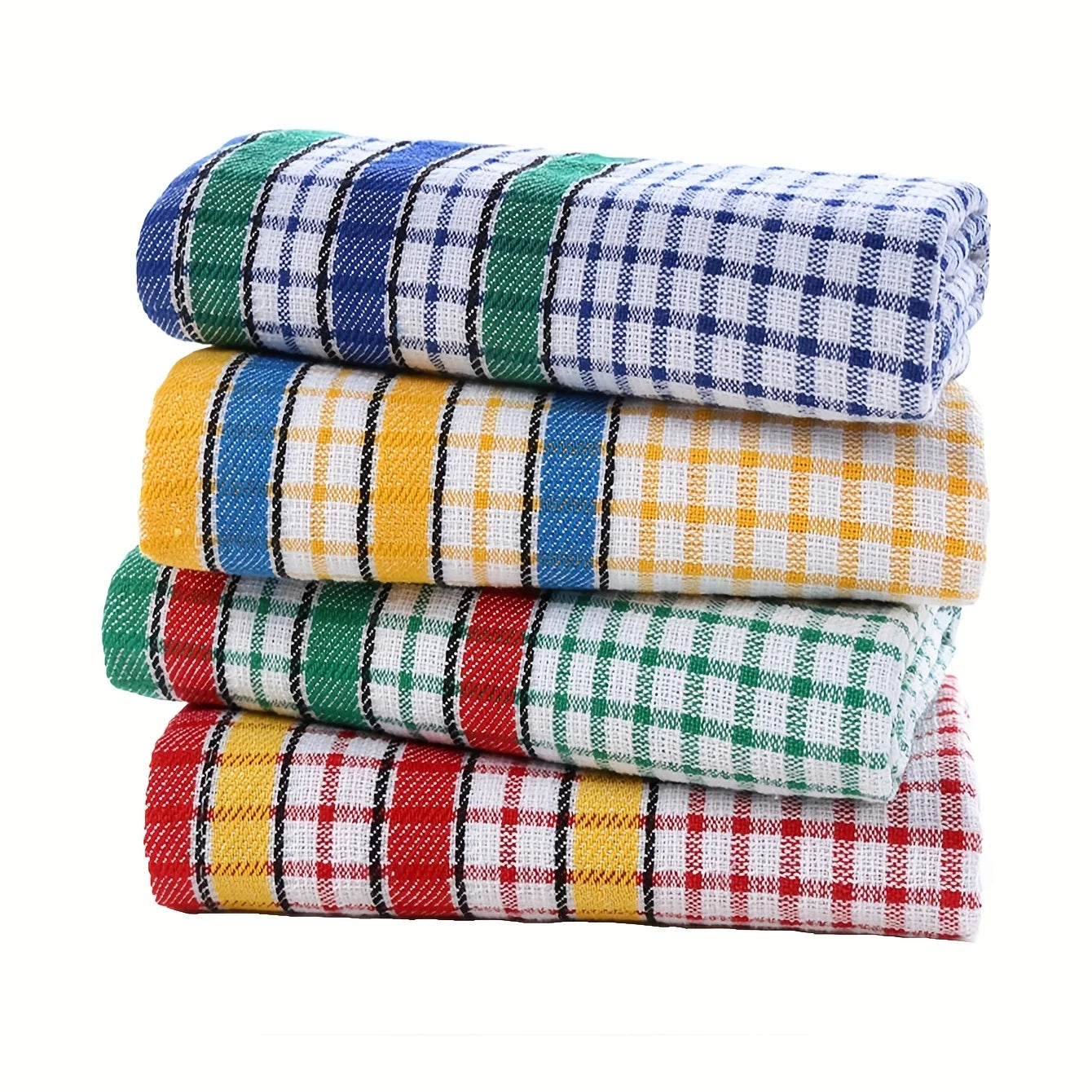 Large Kitchen Dish Towels Absorbent Cotton Kitchen Towels Quick-Dry Cleaning Cloths Colorful Tea Towel for Washing Drying Dishes