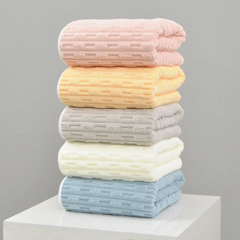 Towel bath towel two sets of soft absorbent bath with adult wrap thickened quick dry coral velvet for home