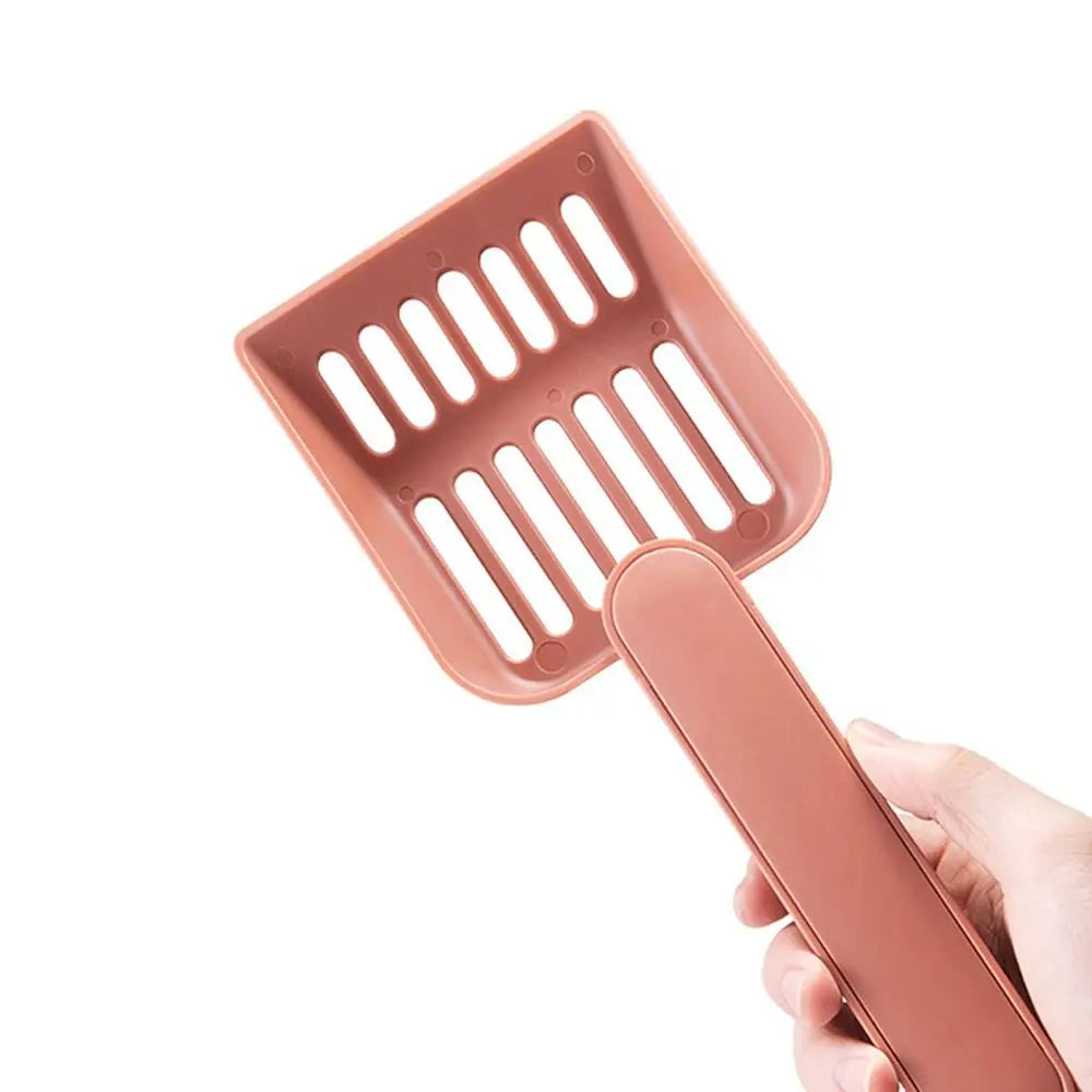 Large Capacity Cat Litter Scoop Plastic Fine Sifting Pet Poop Shovel with Storage Box Pets Litter Shovel Cat Litter Box Cleaning