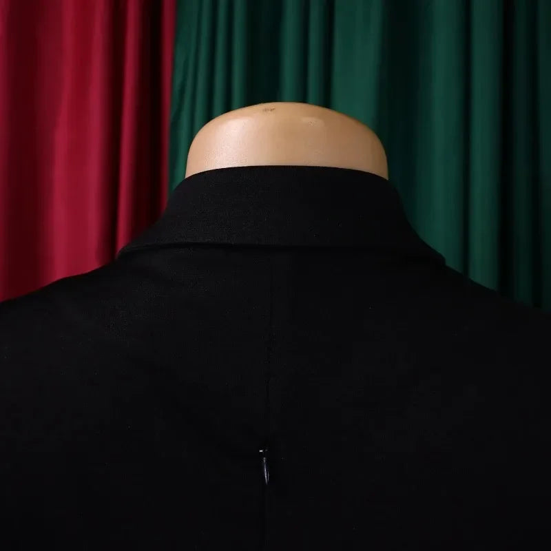 Elegant Bodycon Dresses for Women V Neck Full Sleeve Solid Sheath Package Hips Mid Calf Professional Business Work Dress Midi OL