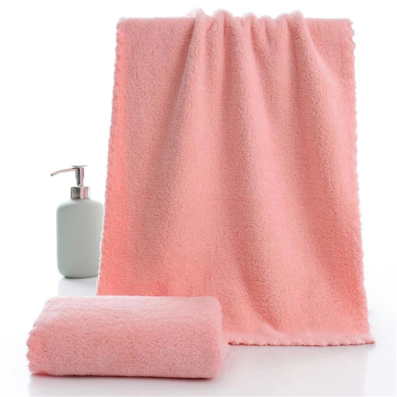 Towel Bathroom Men Women Soft Terry Gift For Adults Super Absorbent Cloth For Home  Solid ColorSkin Friendly Towel