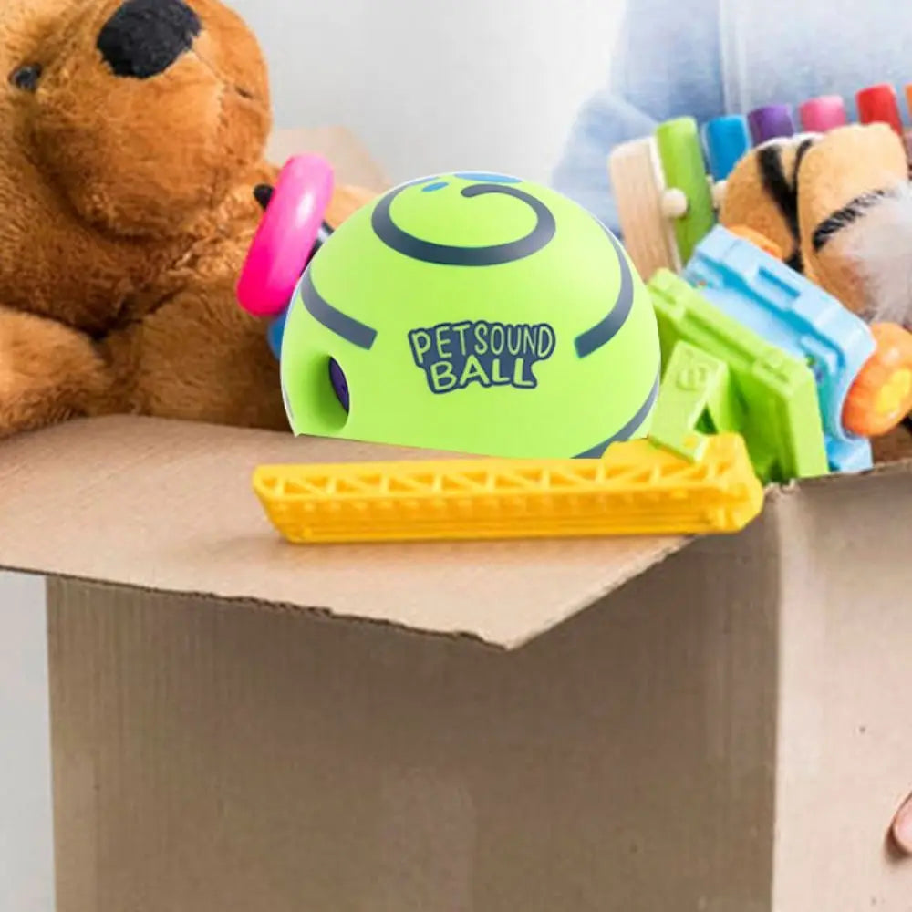 Pet Supplies Durable Dog Ball Interactive Bite-resistant Squeaky Dog Fun Sounds Wear-resistant Puppy Wrestling Pets Play