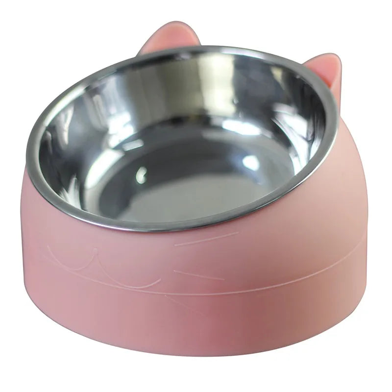 Pet Bowls Dog Food Water Feeder Stainless Steel Pet Drinking Dish Feeder Cat Puppy Feeding Supplies Small Dog Accessories